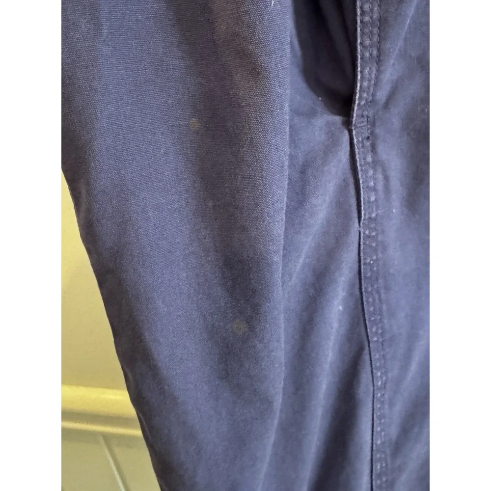 Vintage J Crew Chore Coat L Navy Barn‎ Jacket Flannel Corduroy Collar Americana